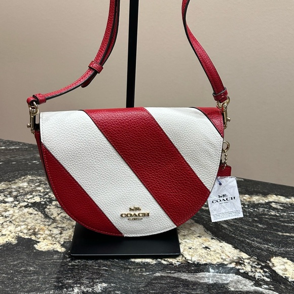 Coach Red and White Crossbody Bag - Picture 3 of 10